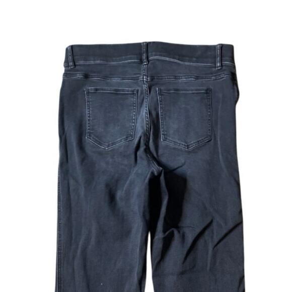 SPANX Straight Leg High Rise Pull-On Jeans in Black Size L - Picture 9 of 9